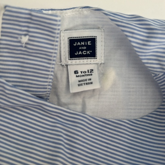 Janie and Jack white summer sun dress floral eyelash Size: 6-12 Months - Picture 8 of 10